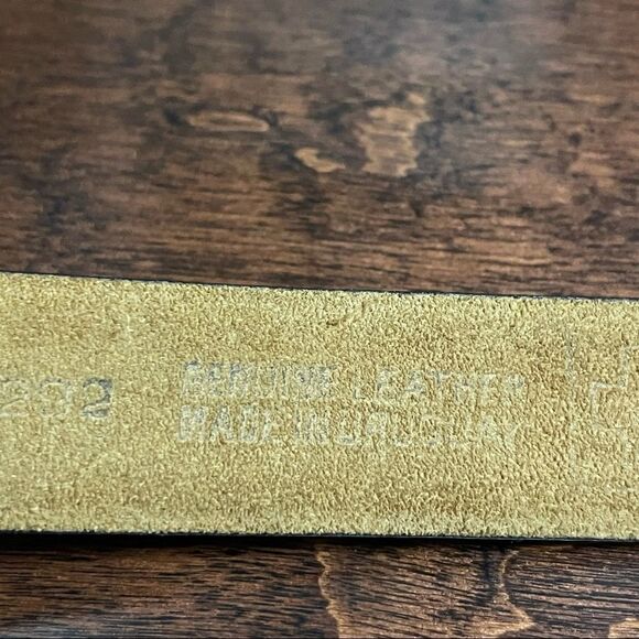 The Ritz Accessory Collection Genuine Leather Tan Cognac Color Belt - Picture 7 of 15